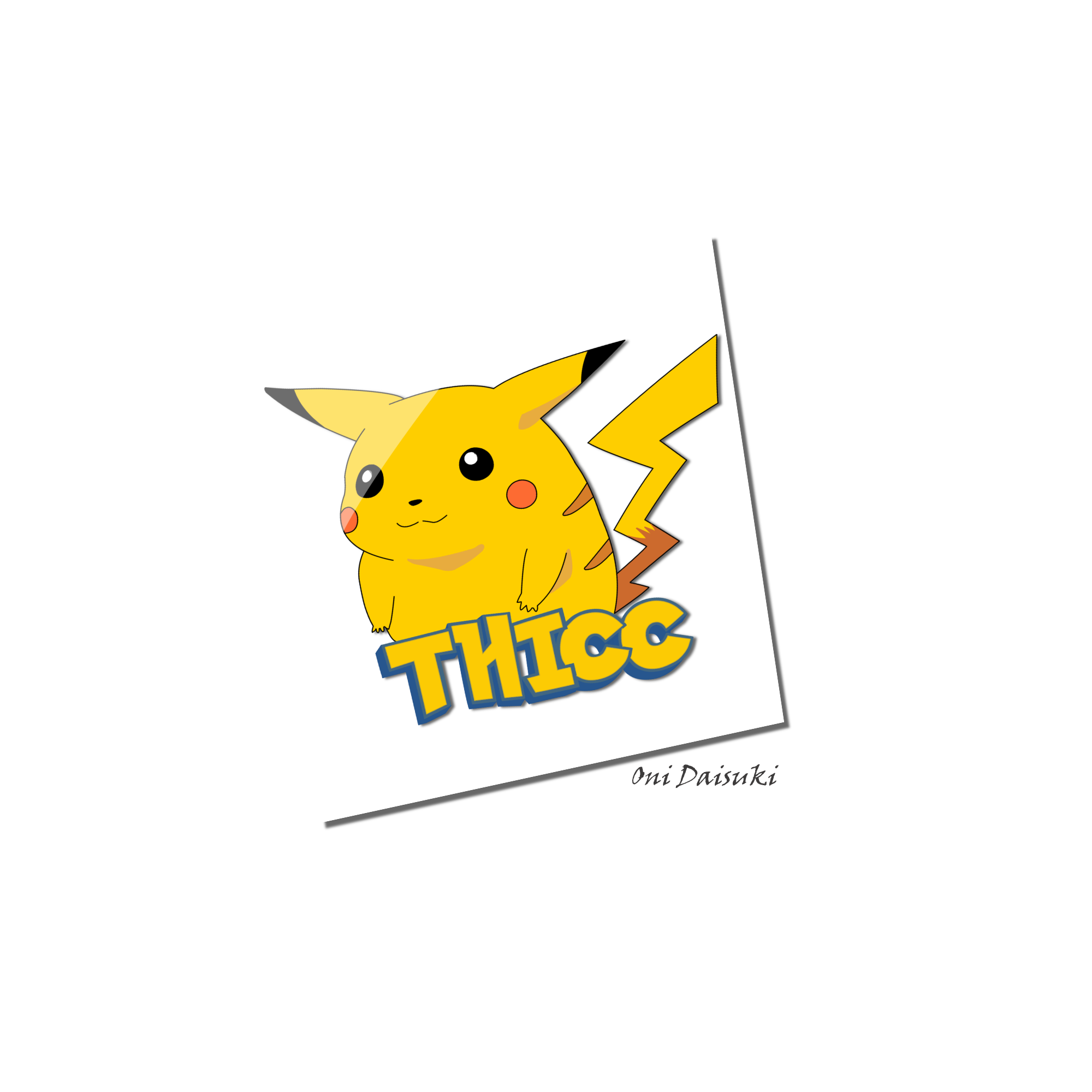 Thicc Pika Kiss-Cut – Oni.Daisuki